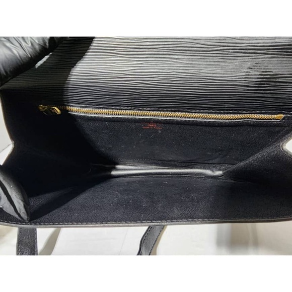 Authentic LOUIS VUITTON Epi Monceau Satchel Bag Black - Picture 5 of 14